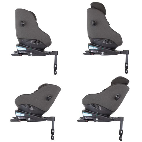 Scaun auto Graco rotativ 360 Turn2Me i-Size Heather, Culoare: Gri, Grupa: 0-18kg (0 luni - 4 ani),poza 4