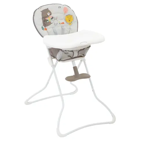 Scaun de masa Graco Snack N Stow Bear Story, Culoare: Bej