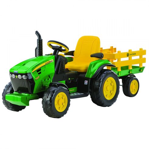 Tractor Peg Perego JD Ground Force w/trailer