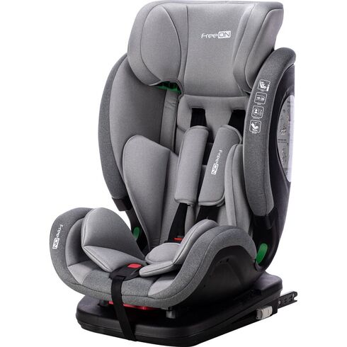 Scaun auto, FreeON, Trex, I-Size, 76 - 150 cm, Tehnologie Isofix + Top Tether, R129, Grey, Culoare: Gri, Grupa: 9-36kg (9 luni - 12 ani),poza 2