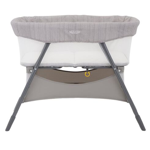 Patut Graco Side by Side 2 in 1 Fossil, Culoare: Gri deschis
