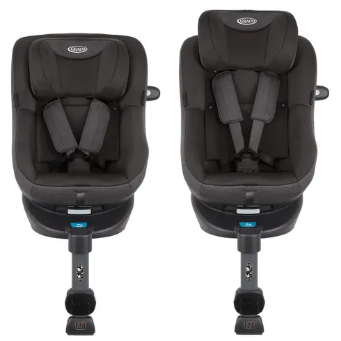 Scaun auto Graco rotativ 360 Turn2Me i-Size Heather, Culoare: Gri, Grupa: 0-18kg (0 luni - 4 ani),poza 2