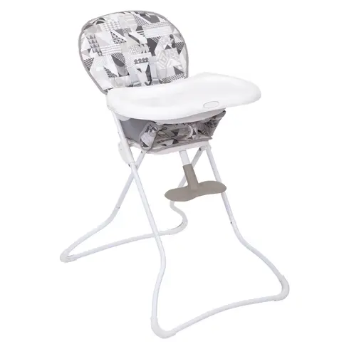 Scaun de masa Graco Snack N Stow Patchwork Grey, Culoare: Gri