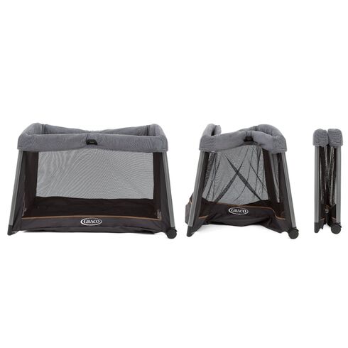 Patut Graco FoldLite Shadow, Culoare: Gri/Negru, Dimensiuni: 120x60,poza 4