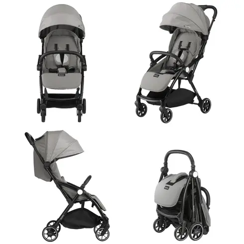Carucior Leclerc Magic Fold Plus 2 in 1 Grey, Culoare: Gri, Model: 2 in 1 - poza 2 - ExclusivMAG.ro