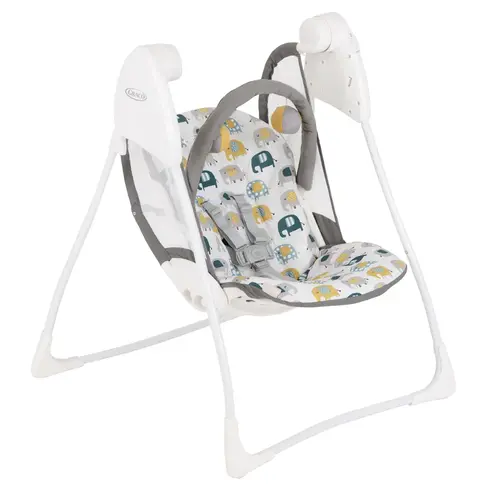 Balansoar Graco Baby Delight Parade, Culoare: Alb/Gri