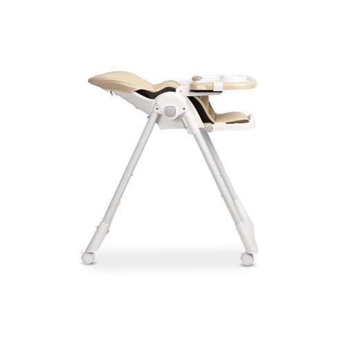 Scaun de masa inalt cu husa din piele ecologica Caretero MEGALO Bej, Culoare: Bej,poza 6