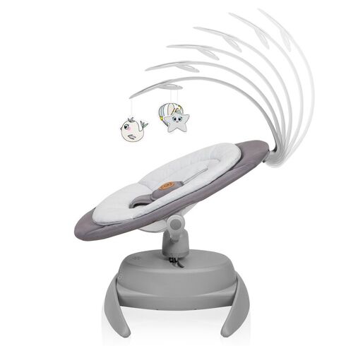 Balansoar, Lionelo, Mell, 2 in 1, Rotire 360 grade, Electric, Pana la 9 kg, Gri, Culoare: Gri,poza 4  - ExclusivMAG.ro Balansoar, Lionelo, Mell, 2 in 1, Rotire 360 grade, Electric, Pana la 9 kg, Gri, Culoare: Gri,poza 4