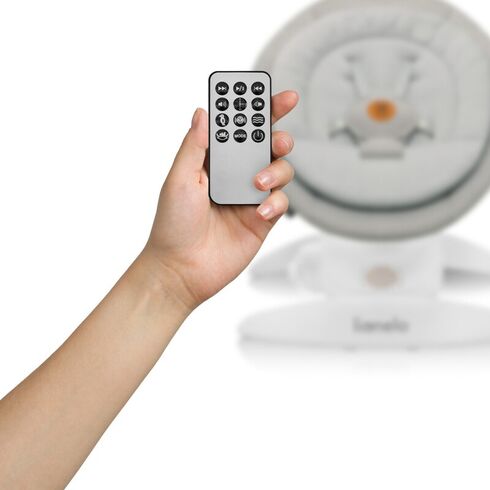 Balansoar, Lionelo, Mell, 2 in 1, Rotire 360 grade, Electric, Pana la 9 kg, Bej, Culoare: Bej,poza 7