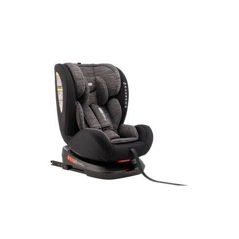 Scaun auto, FreeON, Sierra, I-size, Nastere - 150 Cm, Rotire 360° grade, Top Tether, R129, Black Grey, Culoare: Gri/Negru, Grupa: 0-36kg (0 luni - 12 ani)