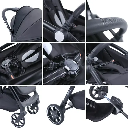 Carucior Leclerc Magic Fold Plus 2 in 1 Green, Culoare: Verde, Model: 2 in 1,poza 4