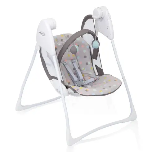 Balansoar Graco Baby Delight Confetti Grey, Culoare: Gri