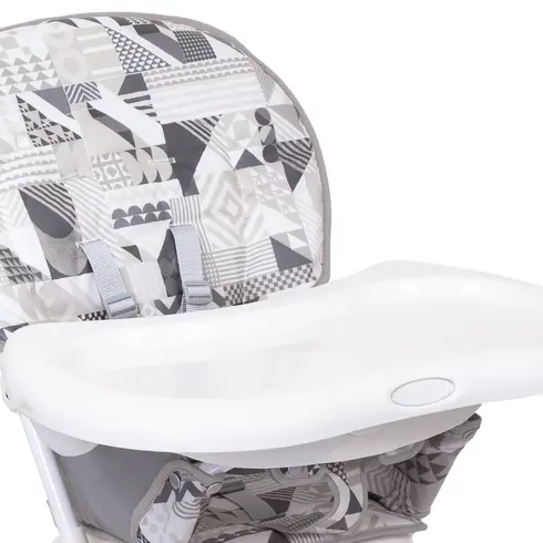 Scaun de masa Graco Snack N Stow Patchwork Grey, Culoare: Gri,poza 3  - ExclusivMAG.ro Scaun de masa Graco Snack N Stow Patchwork Grey, Culoare: Gri,poza 3