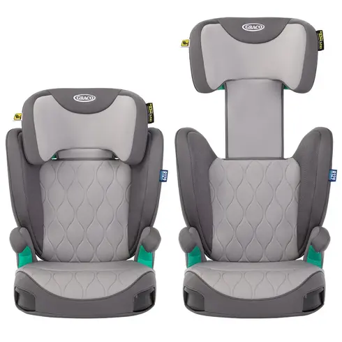 Scaun auto Graco Affix i-Size Iron, Culoare: Gri, Grupa: 15-36kg (4 ani - 12 ani),poza 2