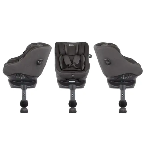 Scaun auto Graco rotativ 360 Turn2Me i-Size Heather, Culoare: Gri, Grupa: 0-18kg (0 luni - 4 ani),poza 5