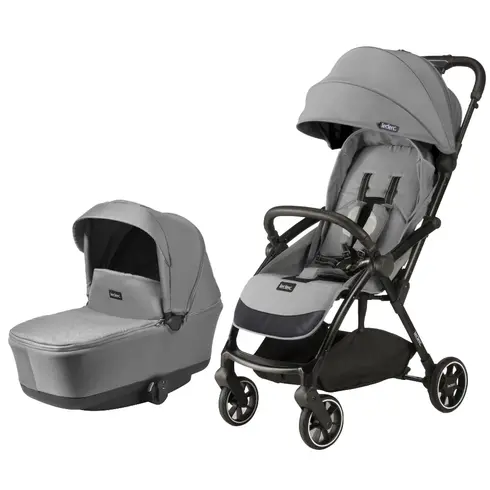 Carucior Leclerc Magic Fold Plus 2 in 1 Grey, Culoare: Gri, Model: 2 in 1  - ExclusivMAG.ro