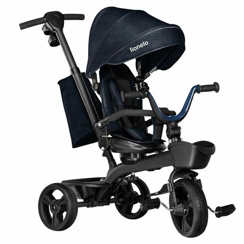 Tricicleta multifunctionala cu sezut reversibil Lionelo Kori, Blue Navy, Culoare: Albastru,poza 2