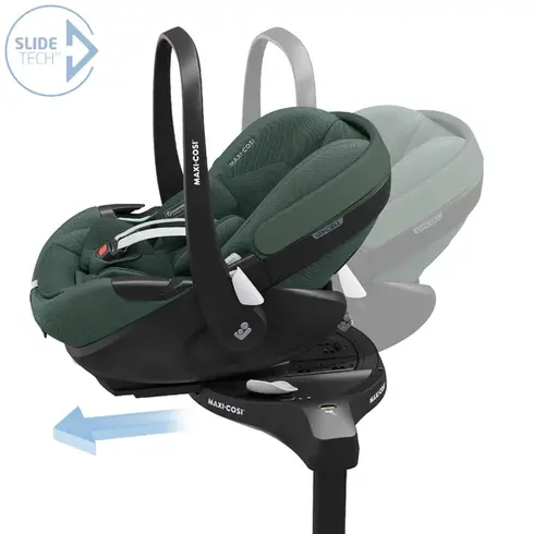 Scaun Auto I-Size Maxi-Cosi PEBBLE 360 PRO2 TWILLIC GREEN, Culoare: Verde inchis, Grupa: 0-13kg (0 luni - 12 luni),poza 7  - ExclusivMAG.ro Scaun Auto I-Size Maxi-Cosi PEBBLE 360 PRO2 TWILLIC GREEN, Culoare: Verde inchis, Grupa: 0-13kg (0 luni - 12 luni),poza 7