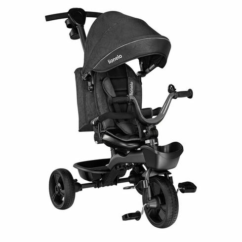 Tricicleta multifunctionala cu sezut reversibil Lionelo Kori, Grey Stone, Culoare: Gri,poza 3