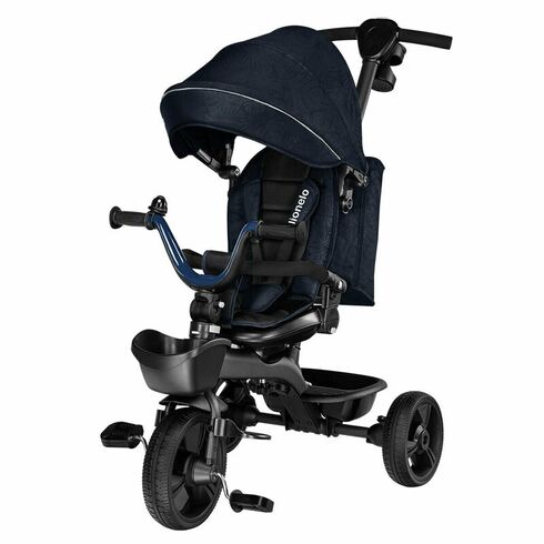 Tricicleta multifunctionala cu sezut reversibil Lionelo Kori, Blue Navy, Culoare: Albastru,poza 4