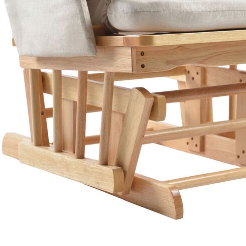 ONINO - Fotoliu reglabil pentru alaptare, cu suport de picioare inclus, CALM.me, Natural Beige, Culoare: Bej,poza 4