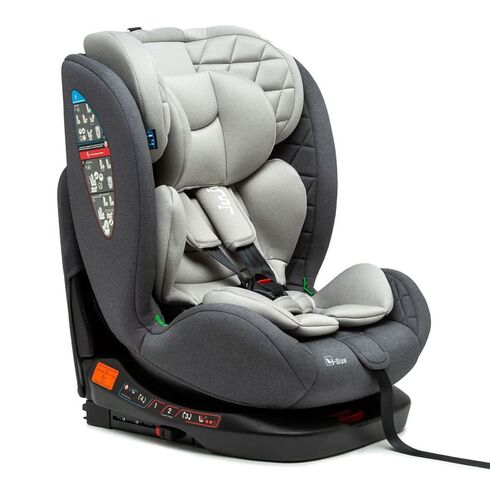 Scaun Auto Juju Total 360 i-Size, Gri, Culoare: Gri, Grupa: 0-36kg (0 luni - 12 ani)