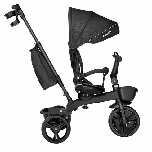 Tricicleta multifunctionala cu sezut reversibil Lionelo Kori, Grey Stone, Culoare: Gri,poza 4