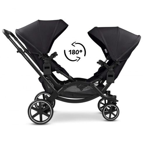 Carucior gemeni Zoom 2 Coal ABC Design, Culoare: Negru, Model: gemeni,poza 6