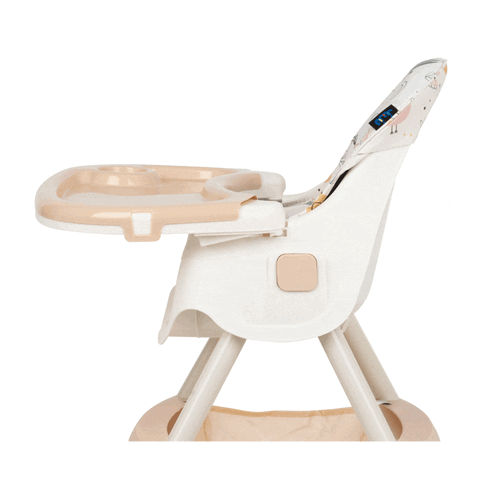 Scaun de masa 2 in 1 Juju Eat&Smile, Birds, Culoare: Crem,poza 3