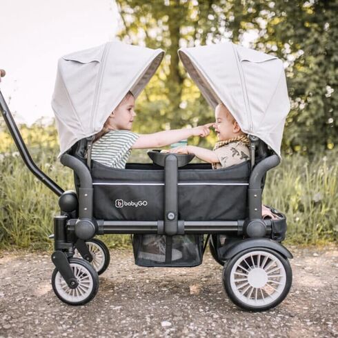Carucior de transport tip vagon Cozy Rider BabyGo - poza 8 - ExclusivMAG.ro