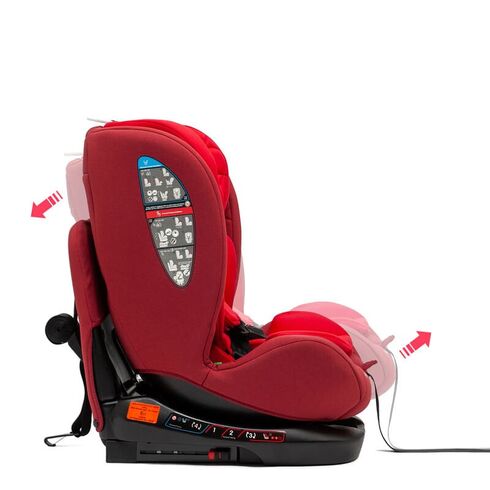 Scaun Auto Juju Total 360 i-Size, Rosu, Culoare: Rosu, Grupa: 0-36kg (0 luni - 12 ani),poza 2