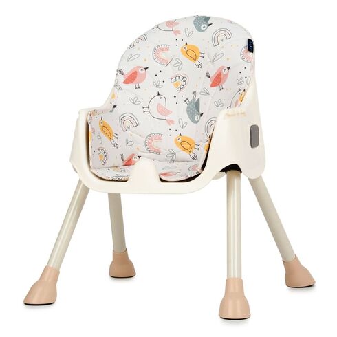 Scaun de masa 2 in 1 Juju Eat&Smile, Birds, Culoare: Crem,poza 6