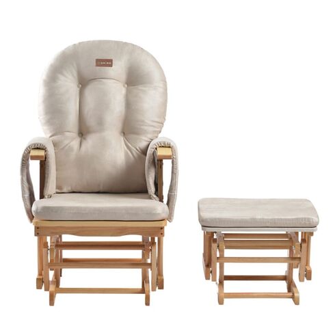 ONINO - Fotoliu reglabil pentru alaptare, cu suport de picioare inclus, CALM.me, Natural Beige, Culoare: Bej,poza 2