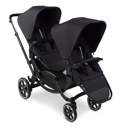 Carucior gemeni Zoom 2 Coal ABC Design, Culoare: Negru, Model: gemeni