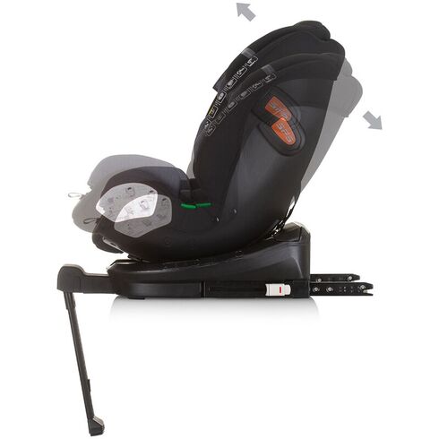 Scaun auto Chipolino Tourino I-Size 40-150 cm obsidian cu sistem Isofix, Culoare: Negru, Grupa: 0-36kg (0 luni - 12 ani),poza 6  - ExclusivMAG.ro Scaun auto Chipolino Tourino I-Size 40-150 cm obsidian cu sistem Isofix, Culoare: Negru, Grupa: 0-36kg (0 luni - 12 ani),poza 6