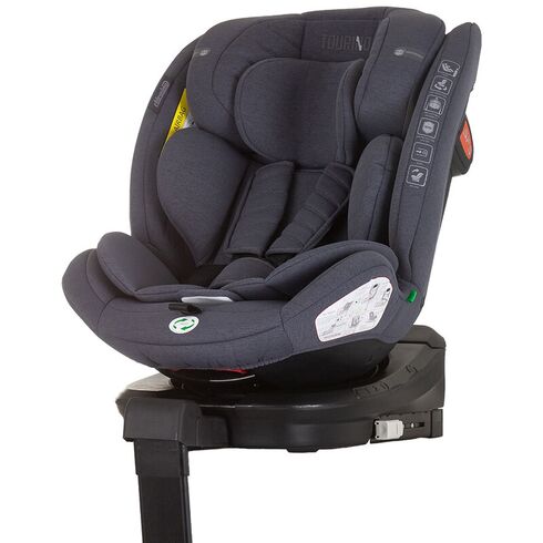 Scaun auto Chipolino Tourino I-Size 40-150 cm granite cu sistem Isofix, Culoare: Gri, Grupa: 0-36kg (0 luni - 12 ani),poza 2