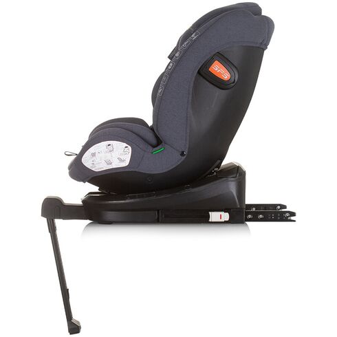 Scaun auto Chipolino Tourino I-Size 40-150 cm granite cu sistem Isofix, Culoare: Gri, Grupa: 0-36kg (0 luni - 12 ani),poza 5