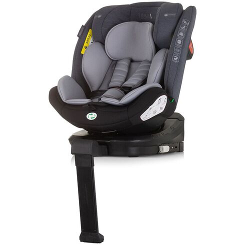 Scaun auto Chipolino Tourino I-Size 40-150 cm grey mix cu sistem Isofix, Culoare: Gri/Negru, Grupa: 0-36kg (0 luni - 12 ani),poza 3  - ExclusivMAG.ro Scaun auto Chipolino Tourino I-Size 40-150 cm grey mix cu sistem Isofix, Culoare: Gri/Negru, Grupa: 0-36kg (0 luni - 12 ani),poza 3