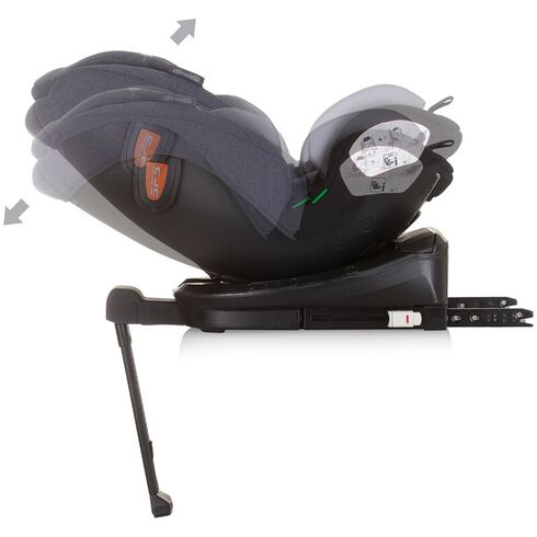 Scaun auto Chipolino Tourino I-Size 40-150 cm grey mix cu sistem Isofix, Culoare: Gri/Negru, Grupa: 0-36kg (0 luni - 12 ani),poza 9  - ExclusivMAG.ro Scaun auto Chipolino Tourino I-Size 40-150 cm grey mix cu sistem Isofix, Culoare: Gri/Negru, Grupa: 0-36kg (0 luni - 12 ani),poza 9