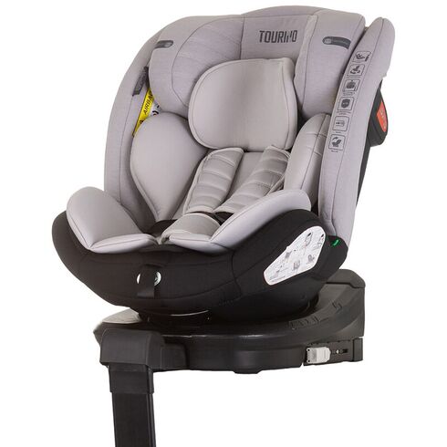 Scaun auto Chipolino Tourino I-Size 40-150 cm ash grey cu sistem Isofix, Culoare: Gri deschis, Grupa: 0-36kg (0 luni - 12 ani),poza 2  - ExclusivMAG.ro Scaun auto Chipolino Tourino I-Size 40-150 cm ash grey cu sistem Isofix, Culoare: Gri deschis, Grupa: 0-36kg (0 luni - 12 ani),poza 2