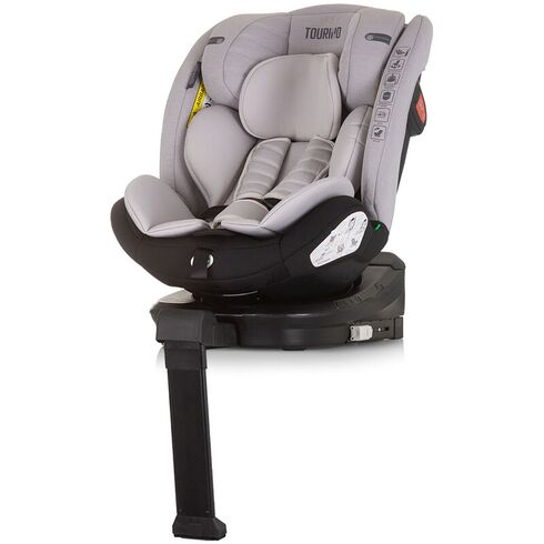 Scaun auto Chipolino Tourino I-Size 40-150 cm ash grey cu sistem Isofix, Culoare: Gri deschis, Grupa: 0-36kg (0 luni - 12 ani),poza 3  - ExclusivMAG.ro Scaun auto Chipolino Tourino I-Size 40-150 cm ash grey cu sistem Isofix, Culoare: Gri deschis, Grupa: 0-36kg (0 luni - 12 ani),poza 3