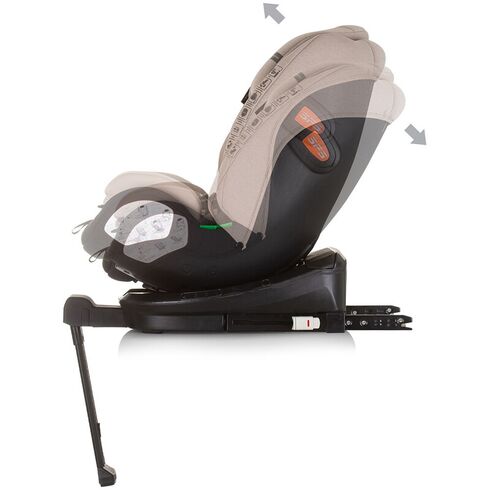 Scaun auto Chipolino Tourino I-Size 40-150 cm macadamia cu sistem Isofix, Culoare: Crem, Grupa: 0-36kg (0 luni - 12 ani),poza 6