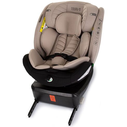 Scaun auto Chipolino Tourino I-Size 40-150 cm macadamia cu sistem Isofix, Culoare: Crem, Grupa: 0-36kg (0 luni - 12 ani),poza 11