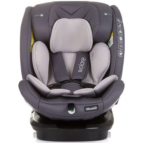 Scaun auto Chipolino Volare I-Size 40-150 cm granite cu sistem Isofix, Culoare: Gri, Grupa: 0-36kg (0 luni - 12 ani),poza 3  - ExclusivMAG.ro Scaun auto Chipolino Volare I-Size 40-150 cm granite cu sistem Isofix, Culoare: Gri, Grupa: 0-36kg (0 luni - 12 ani),poza 3