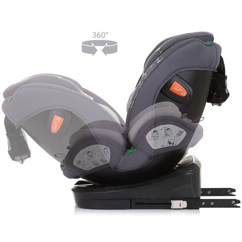 Scaun auto Chipolino Volare I-Size 40-150 cm granite cu sistem Isofix, Culoare: Gri, Grupa: 0-36kg (0 luni - 12 ani),poza 8  - ExclusivMAG.ro Scaun auto Chipolino Volare I-Size 40-150 cm granite cu sistem Isofix, Culoare: Gri, Grupa: 0-36kg (0 luni - 12 ani),poza 8