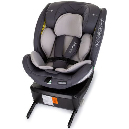 Scaun auto Chipolino Volare I-Size 40-150 cm granite cu sistem Isofix, Culoare: Gri, Grupa: 0-36kg (0 luni - 12 ani),poza 11  - ExclusivMAG.ro Scaun auto Chipolino Volare I-Size 40-150 cm granite cu sistem Isofix, Culoare: Gri, Grupa: 0-36kg (0 luni - 12 ani),poza 11