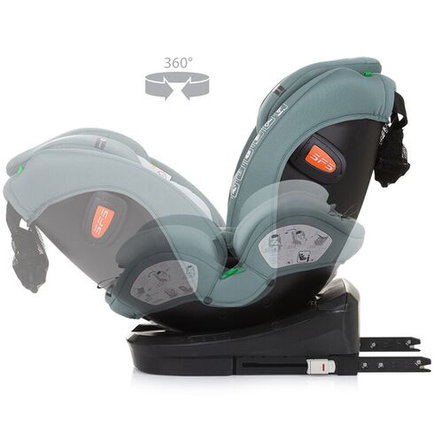 Scaun auto Chipolino Volare I-Size 40-150 cm pastel green cu sistem Isofix, Culoare: Verde, Grupa: 0-36kg (0 luni - 12 ani),poza 8  - ExclusivMAG.ro Scaun auto Chipolino Volare I-Size 40-150 cm pastel green cu sistem Isofix, Culoare: Verde, Grupa: 0-36kg (0 luni - 12 ani),poza 8