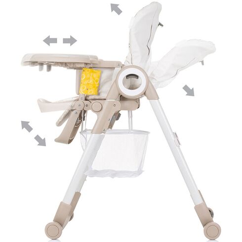 Scaun de masa Chipolino Master Chef macadamia, Culoare: Multicolor,poza 6