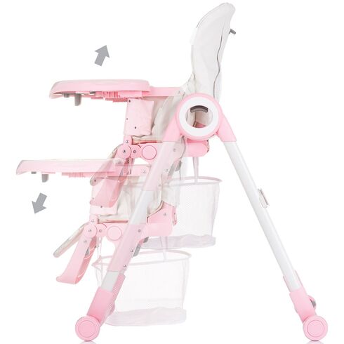 Scaun de masa Chipolino Master Chef flamingo, Culoare: Roz,poza 5