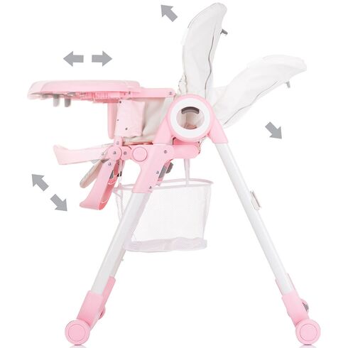 Scaun de masa Chipolino Master Chef flamingo, Culoare: Roz,poza 6